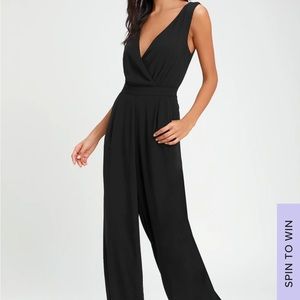Lulus black lace jumpsuit